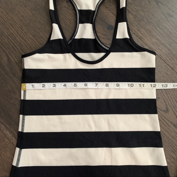 Lululemon Cool Racerback black stripe tank - Picture 4 of 6